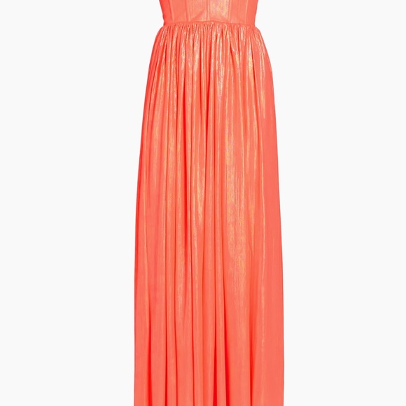 Bronx and Banco Pink Florence Strapless Metallic Gown - Picture 2 of 16